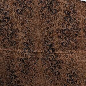 2.5+ Yds Vintage 1980's JINNY BEYER RJR Fashion Cotton Fabric Cinnamon Feathers